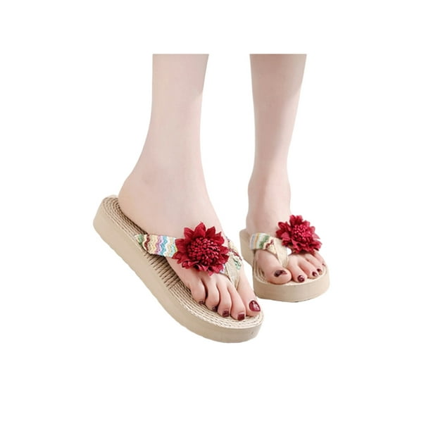 1 Unisex Summer Beach Slippers Sunflower Flip-Flop Flat Home Thong Sandal Shoes 